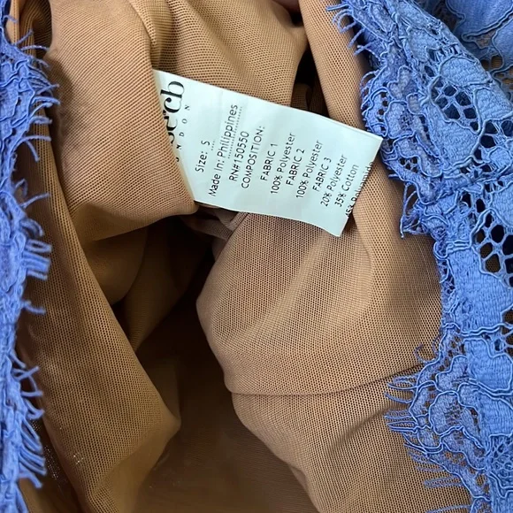 HOUSE OF CB 'Lala' Lavender Lace Mini Dress - Picture 14 of 17